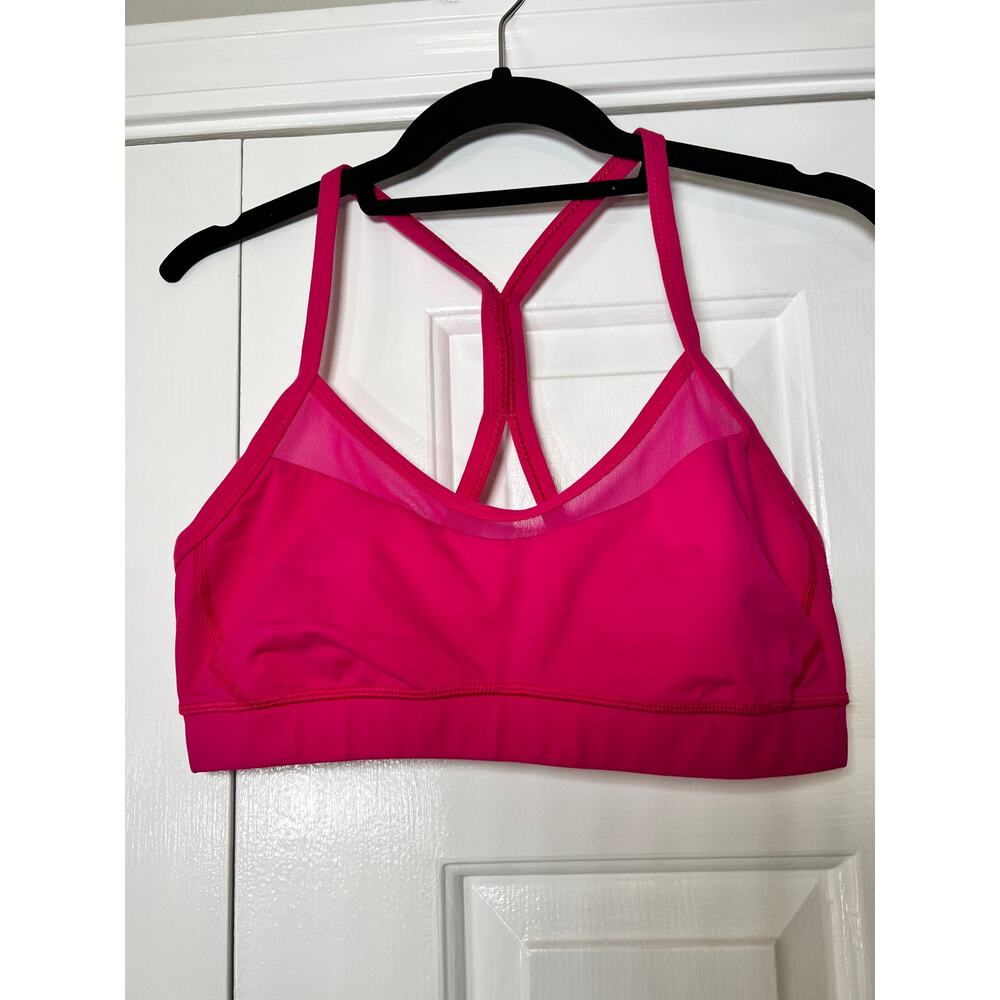 Lululemon Flow Racerback Pink Bra size 4